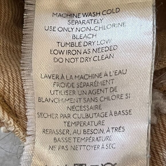 BDG Jeans Juniors Actual Size 26x28 Beige Zip Up Pullon Button Up Straight Leg‎ - Picture 16 of 16